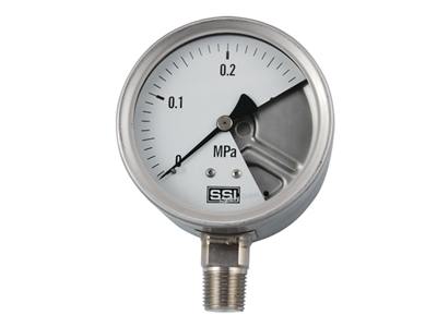 不銹鋼堅(jiān)固型安全壓力表